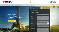 Desktop Screenshot of hinnstravels.com